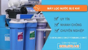 nguyên nhân máy lọc nước bị e khí