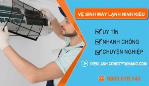 vệ sinh máy lạnh ninh kiều
