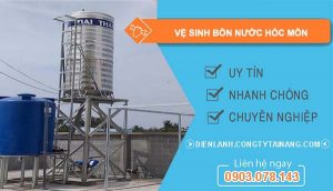 dịch vụ vệ sinh bồn nước hóc môn