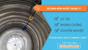 dịch vụ vệ sinh bồn nước quận 11