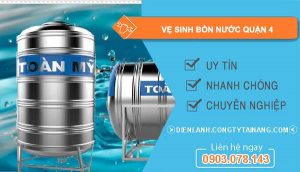 dịch vụ vệ sinh bồn nước quận 4