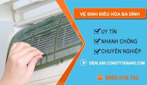 dịch vụ vệ sinh điều hòa ba đình
