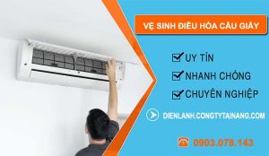 dịch vụ vệ sinh điều hòa cầu giấy