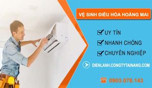 dịch vụ vệ sinh điều hòa hoàng mai