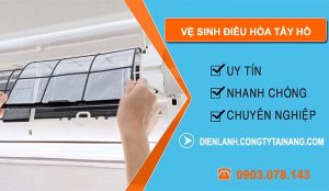 dịch vụ vệ sinh điều hòa tây hồ