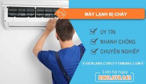 khắc phục máy lạnh bị cháy