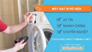 máy giặt bị rò điện