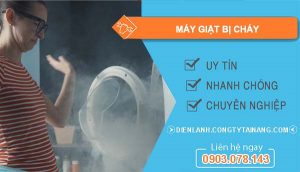 nguyên nhân máy giặt bị cháy