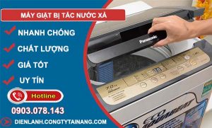 nguyên nhân máy giặt bị tắc nước xả