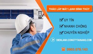 tháo lắp máy lạnh bình thủy