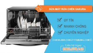 thợ sửa máy rửa chén sakura