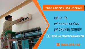 thợ tháo lắp điều hòa lê chân