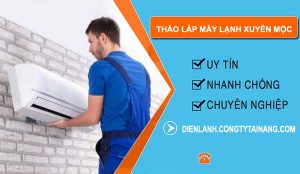 thợ tháo lắp máy lạnh xuyên mộc