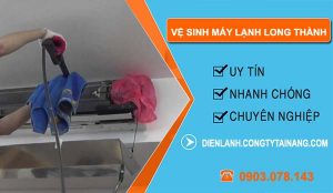 thợ vệ sinh máy lạnh long thành