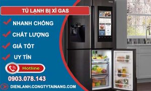 tủ lạnh bị xì ga