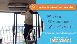 dịch vụ tháo lắp điều hoà quảng yên