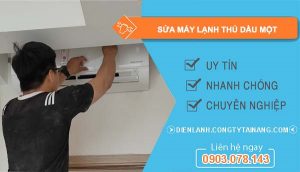thợ sửa máy lạnh thủ dầu một