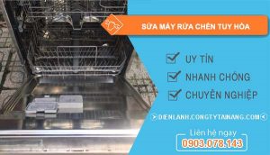 thợ sửa máy rửa chén tuy hoà