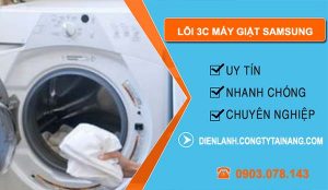 nguyên nhân lỗi 3c máy giặt samsung