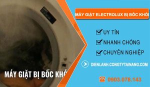nguyên nhân máy giặt electrolux bị bốc khói