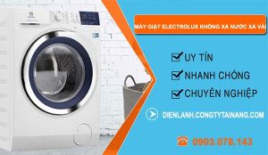 nguyên nhân máy giặt electrolux không xả nước xả vải