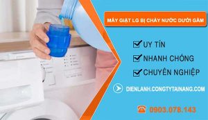 nguyên nhân máy giặt lg bị chảy nước dưới gầm