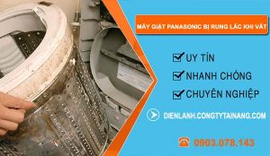 nguyên nhân máy giặt panasonic bị rung lắc khi vắt