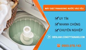 nguyên nhân máy giặt Panasonic nước vào yếu