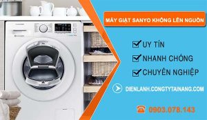 nguyên nhân máy giặt sanyo không lên nguồn