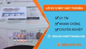 sửa lỗi ec12 máy giặt toshiba