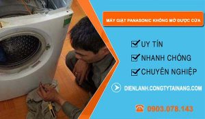 sửa máy giặt panasonic không mở được cửa