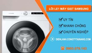 sửa máy giặt samsung báo lỗi le1
