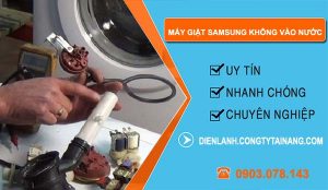 sửa máy giặt samsung không vào nước