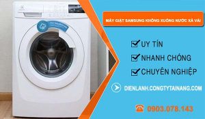 sửa máy giặt samsung không xuống nước xả vải