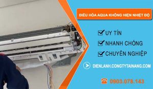 điều hòa aqua không hiện nhiệt độ