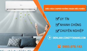 điều hòa casper không nhận điều khiển