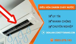 điều hòa daikin chảy nước
