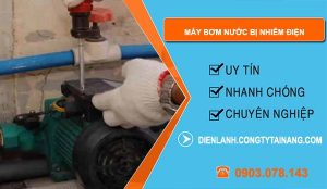 nguyên nhân máy bơm nước bị nhiễm điện