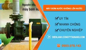 nguyên nhân máy bơm nước không lên nước