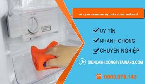 nguyên nhân tủ lạnh samsung bị chảy nước ngăn đá