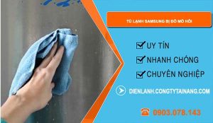 nguyên nhân tủ lạnh samsung bị đổ mồ hôi