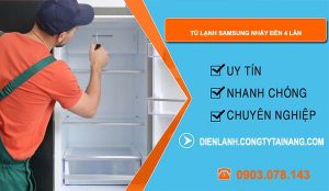 nguyên nhân tủ lạnh samsung nháy đèn 4 lần