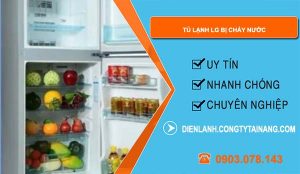 sửa tủ lạnh lg bị chảy nước