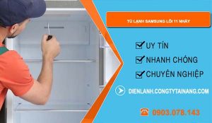 sửa tủ lạnh samsung lỗi 11 nháy