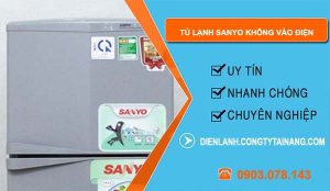 tủ lạnh sanyo không vào điện
