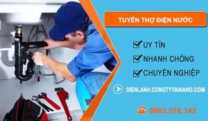 tuyển thợ điện nước