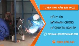 tuyển thợ hàn sắt inox