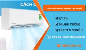 cách chỉnh điều hòa panasonic lạnh nhất