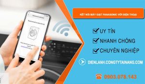 kết nối máy giặt panasonic với điện thoại