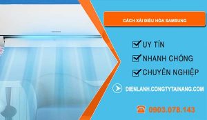 cách xài điều hòa samsung
